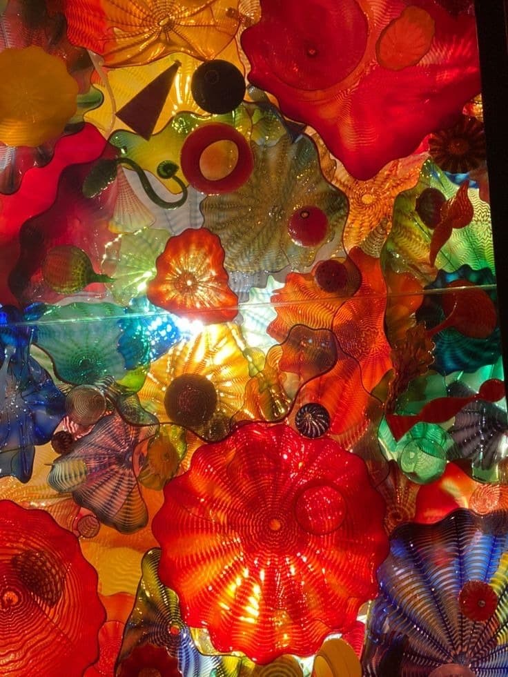 Chihuly Garden and Glass Inspired Art Display